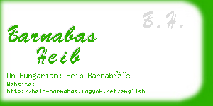 barnabas heib business card